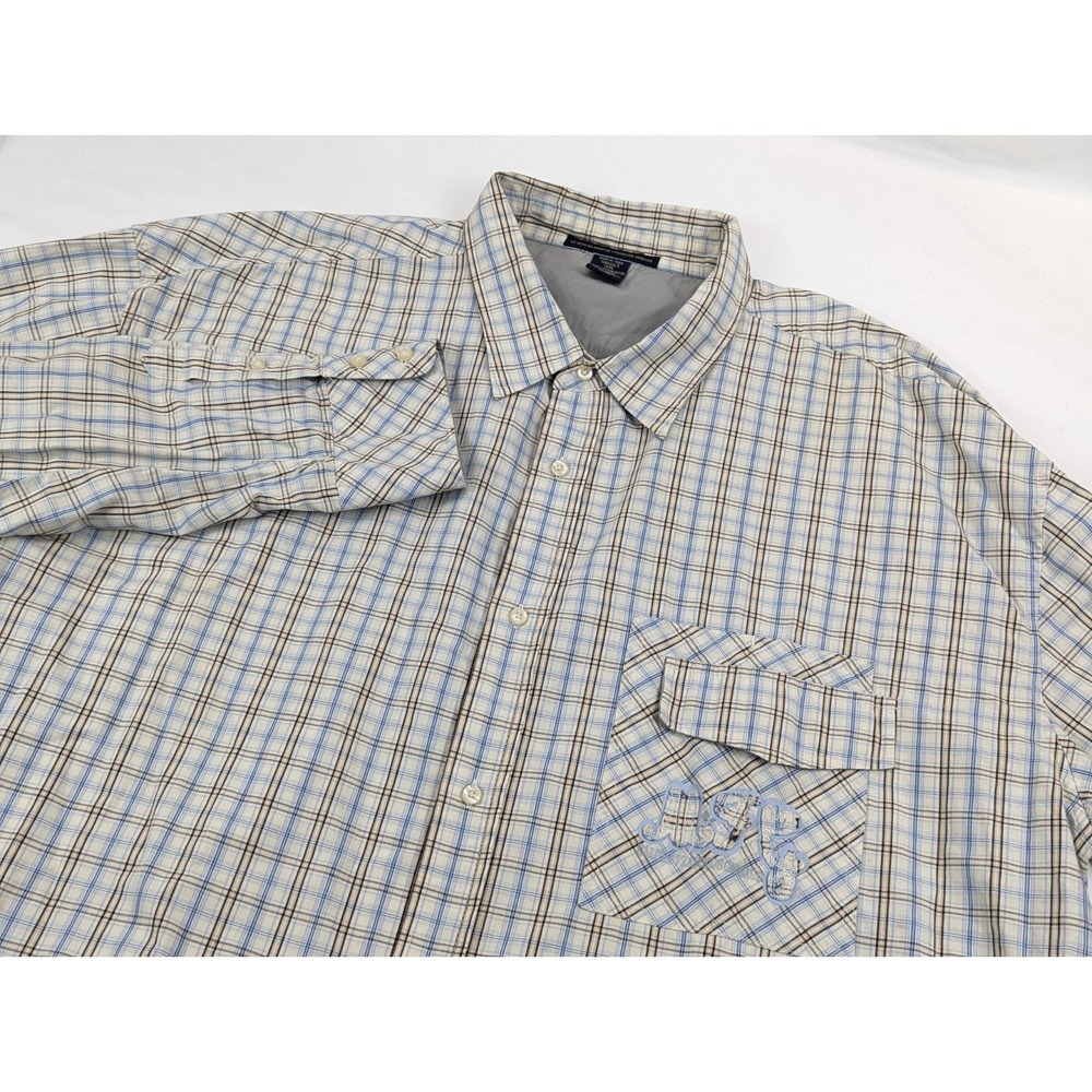 Mens 3XL Marithe Francois Girbaud Vintage Button Up Long Sleeve Embroidery - Picture 3 of 10